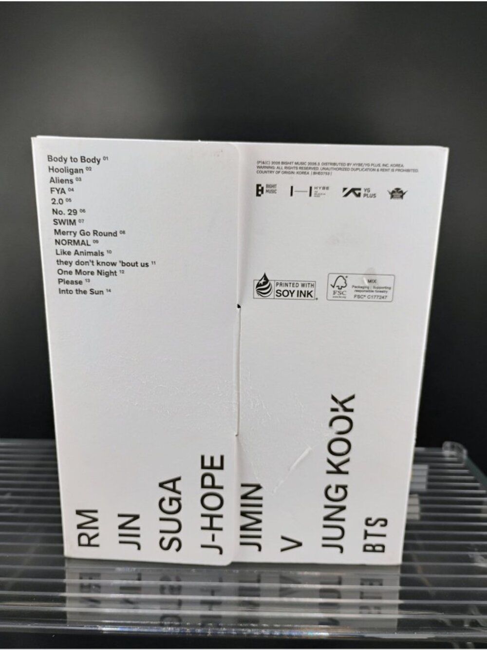 BTS Album Set Rooted In Korea  CD-R Envelope & Photo Card